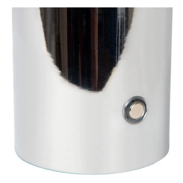 Lucide VIVO - Rechargeable Table lamp - Battery pack - Ø 8 cm - LED Dim. - E27 - 1x1W 2700K - Chrome - detail 1